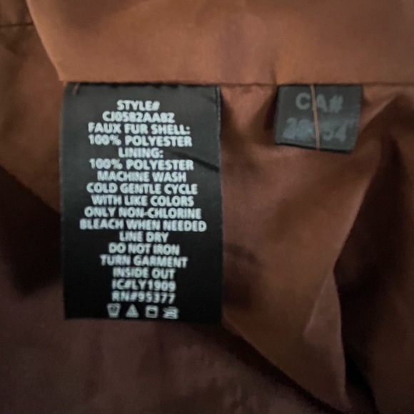 Anthropologie A+ Sanctuary starry night faux fur jacket NWT size 1X - Picture 6 of 12